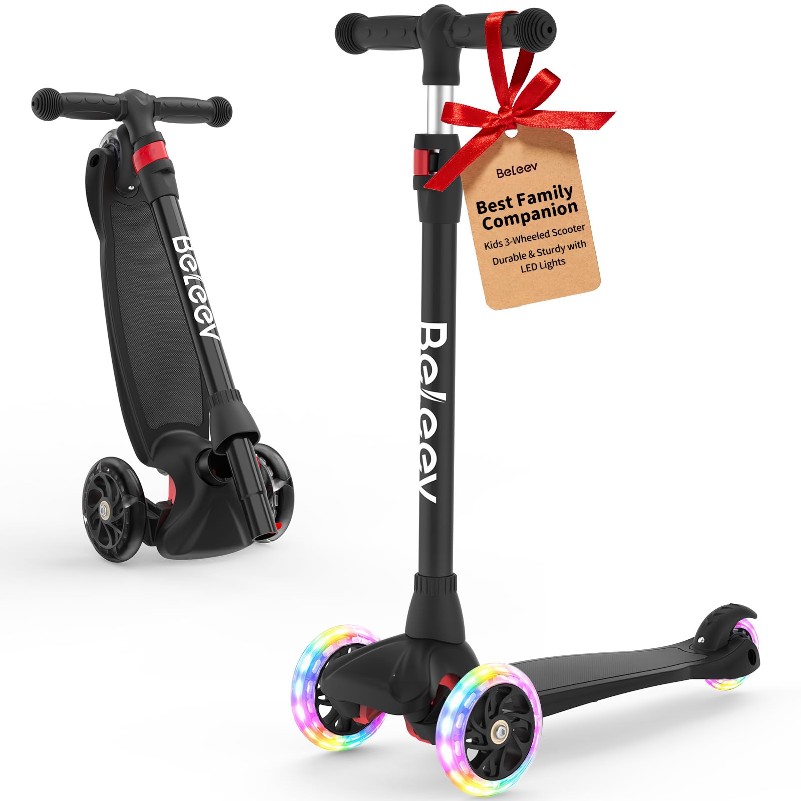 BELEEV Trottinette pour Enfant 2 Ans, Trotinette à 3 Roues pour Fille et