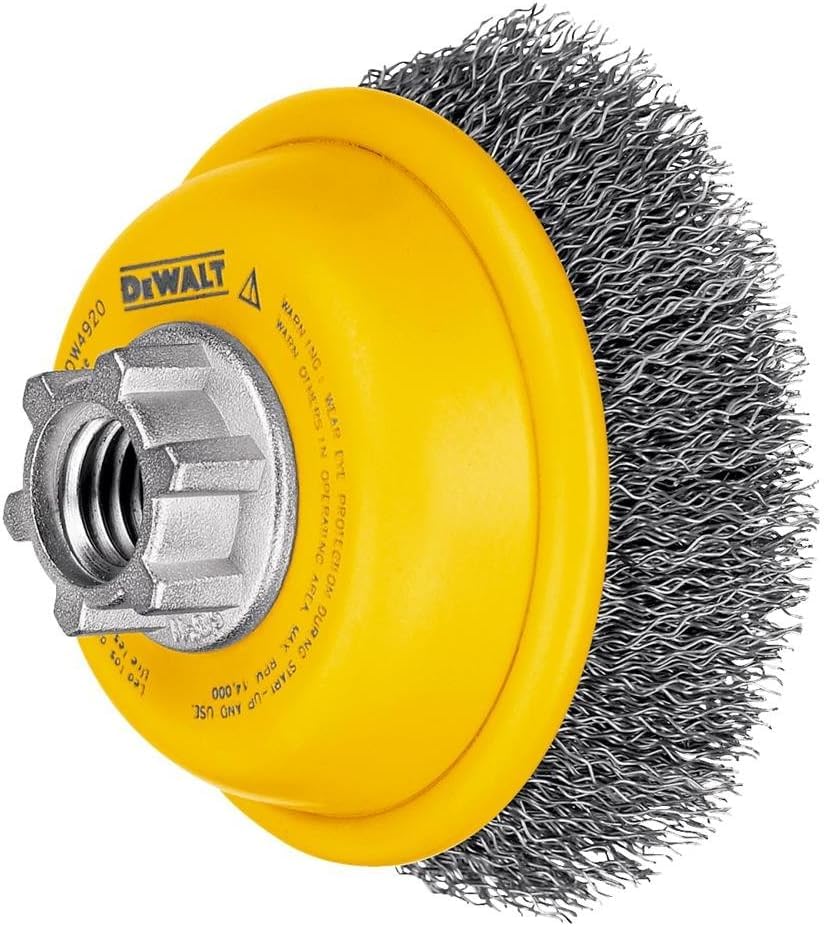 Image of DEWALT Wire Cup Brush, Crimped, 3-Inch (DW4920) (Pack of 5)