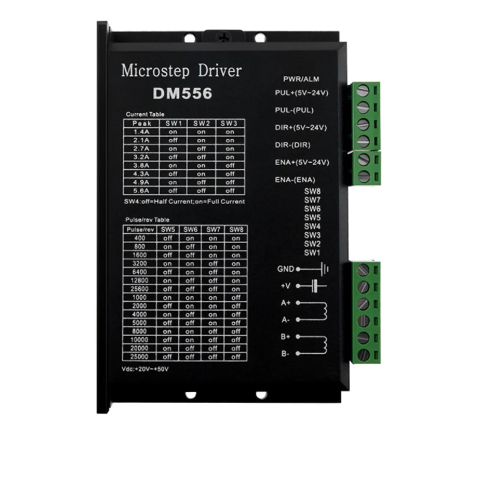EKFBQBGW DM556 2-Phase Digital Stepper electronic starter Driver 42/57/86 Stepper electronic starter Driver