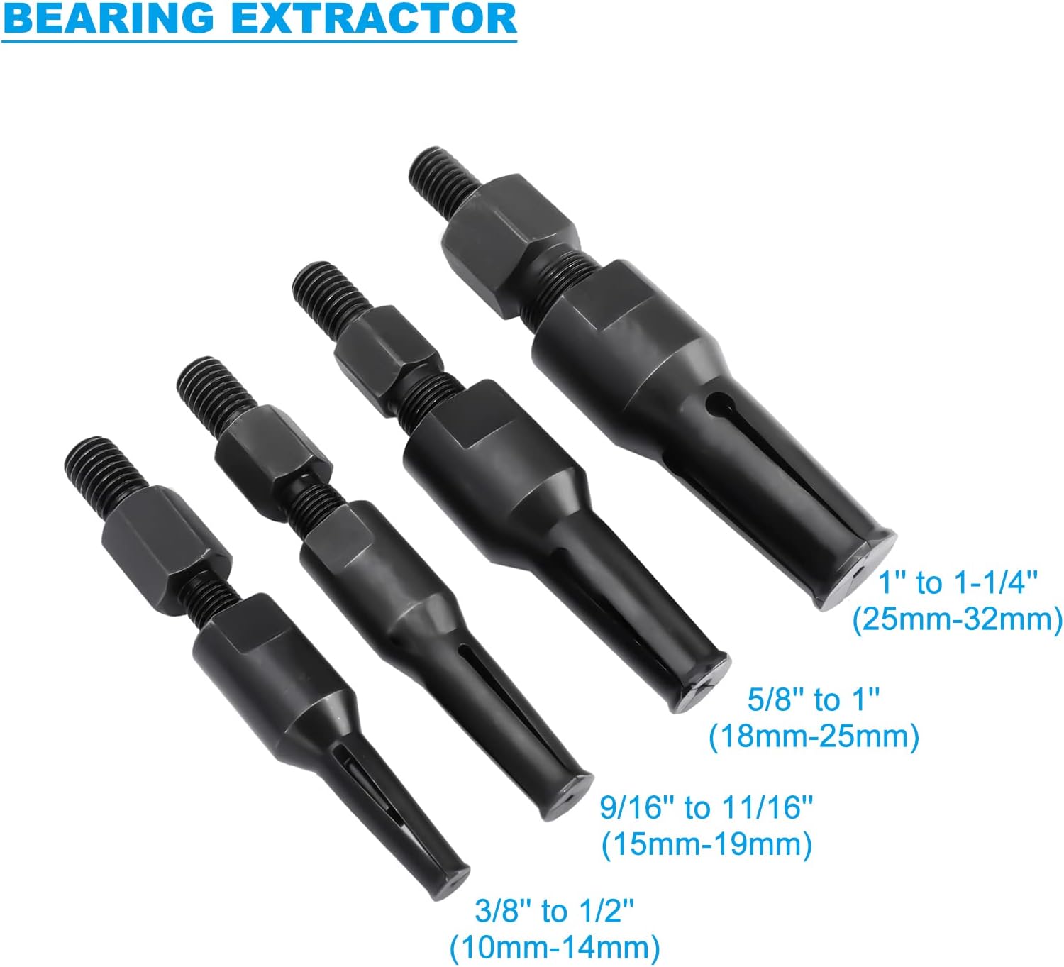 5pcs Blind Inner Bearing Puller Hole Pilot Bearing Gear Puller Slide Hammer Puller Set
