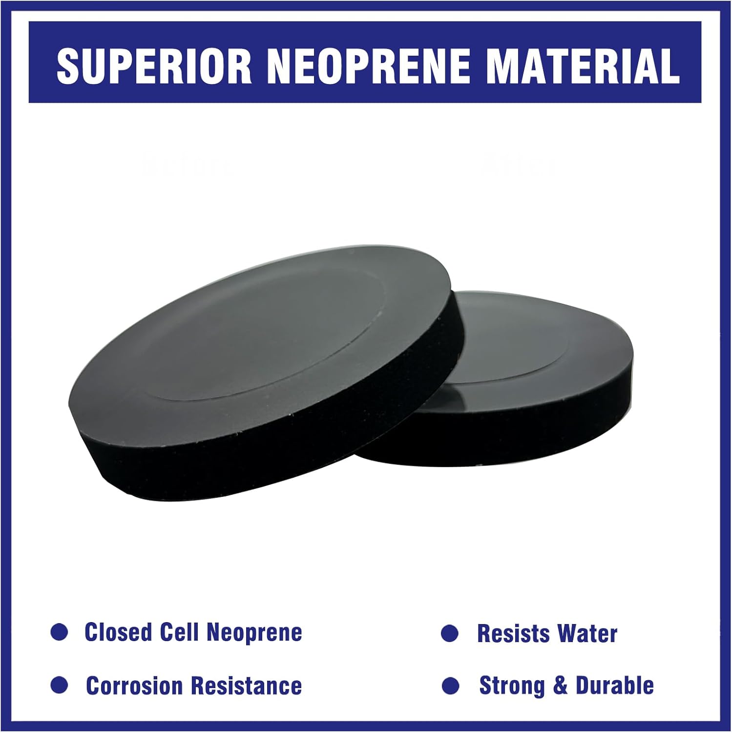 2 Pcs Z1210-57, Z1200-NEOSEAL-GSKT-4 Wall Hung Toilet Gasket Replacement, Neoprene Gasket Fits Wall Hung Toilet Back Outlet Backflush Rear Discharge