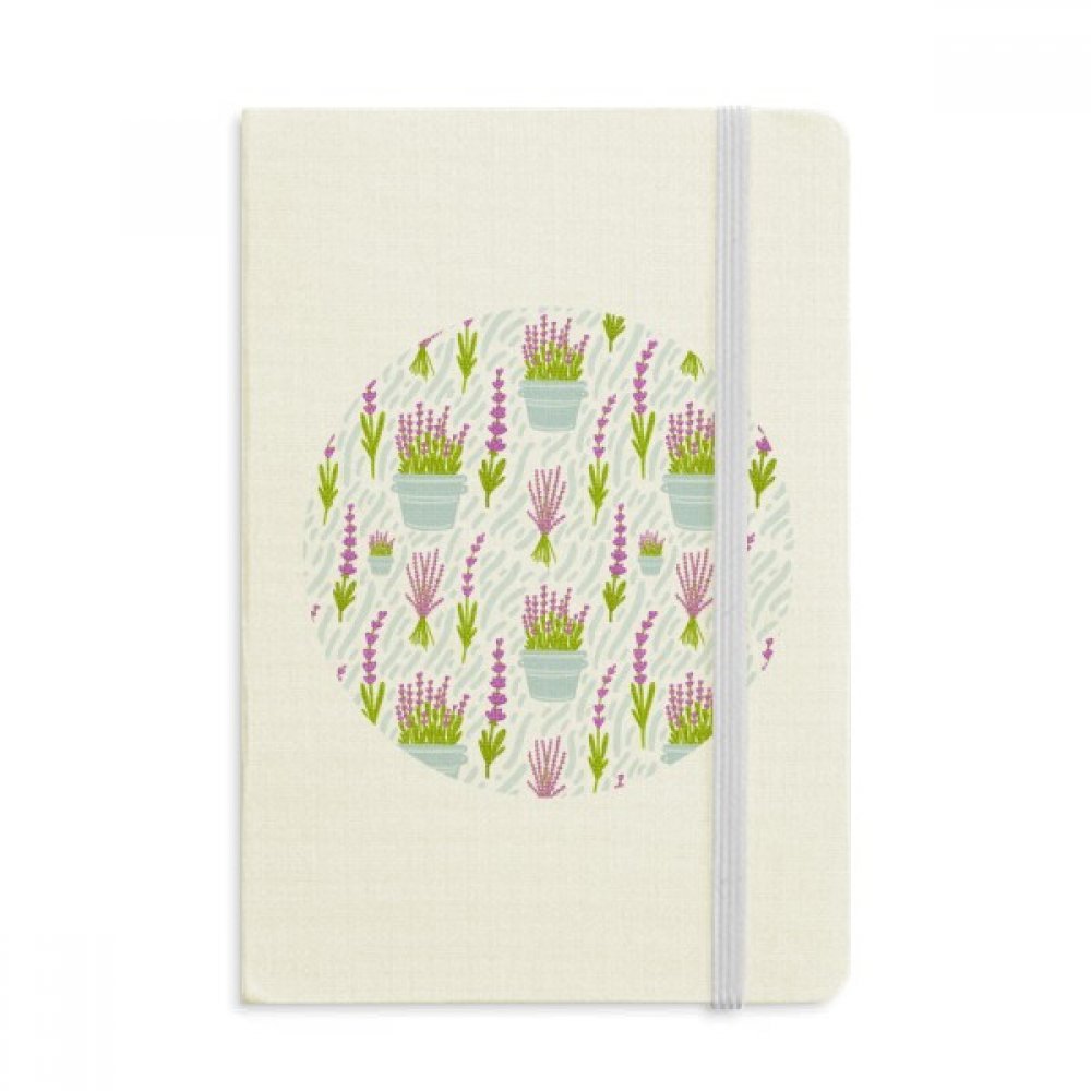Carnet A5 lavande rigide anti-cornes en tissu pour protéger vos notes et textes - 5