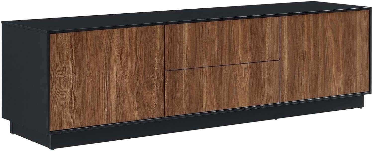 Modway EEI-6598-BLK-WAL Holden 63” TV Stand, Black Walnut