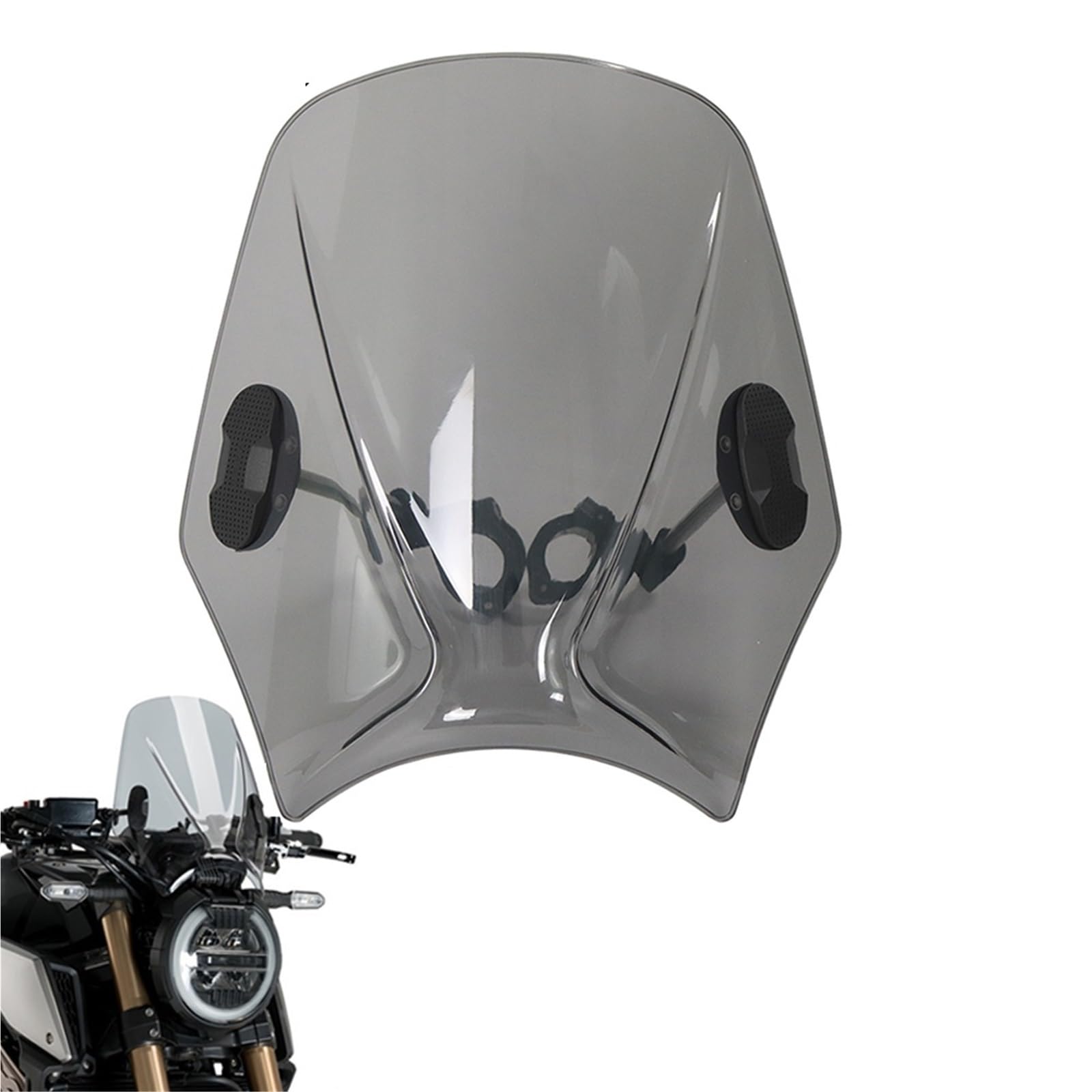 Spoiler szyby przedniej motocykla regulowany Uniwersalna osłona ochronna szyby przedniej motocykla, deflektor, pasuje do Keeway Superlight 125/150/200(Transparent)