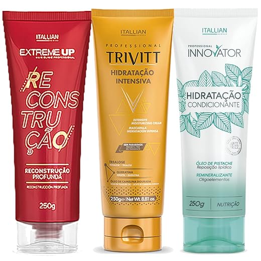 Itallian Hairtech Kit Cronograma Capilar Itallian/Trivitt/Innovator/Extremeup