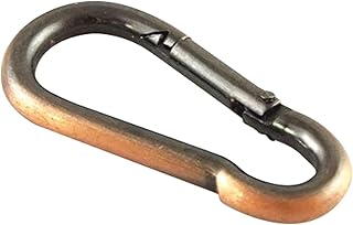 SKIVTGLAMP 10 Pcs Threaded Quick Link 5mm Heavy Duty D Shape Locking Looks for Light Holder Replacement Kit, Durable Chain Connector, Camping and Outdoor Equipment DIY, 7 Colors,Red Brass