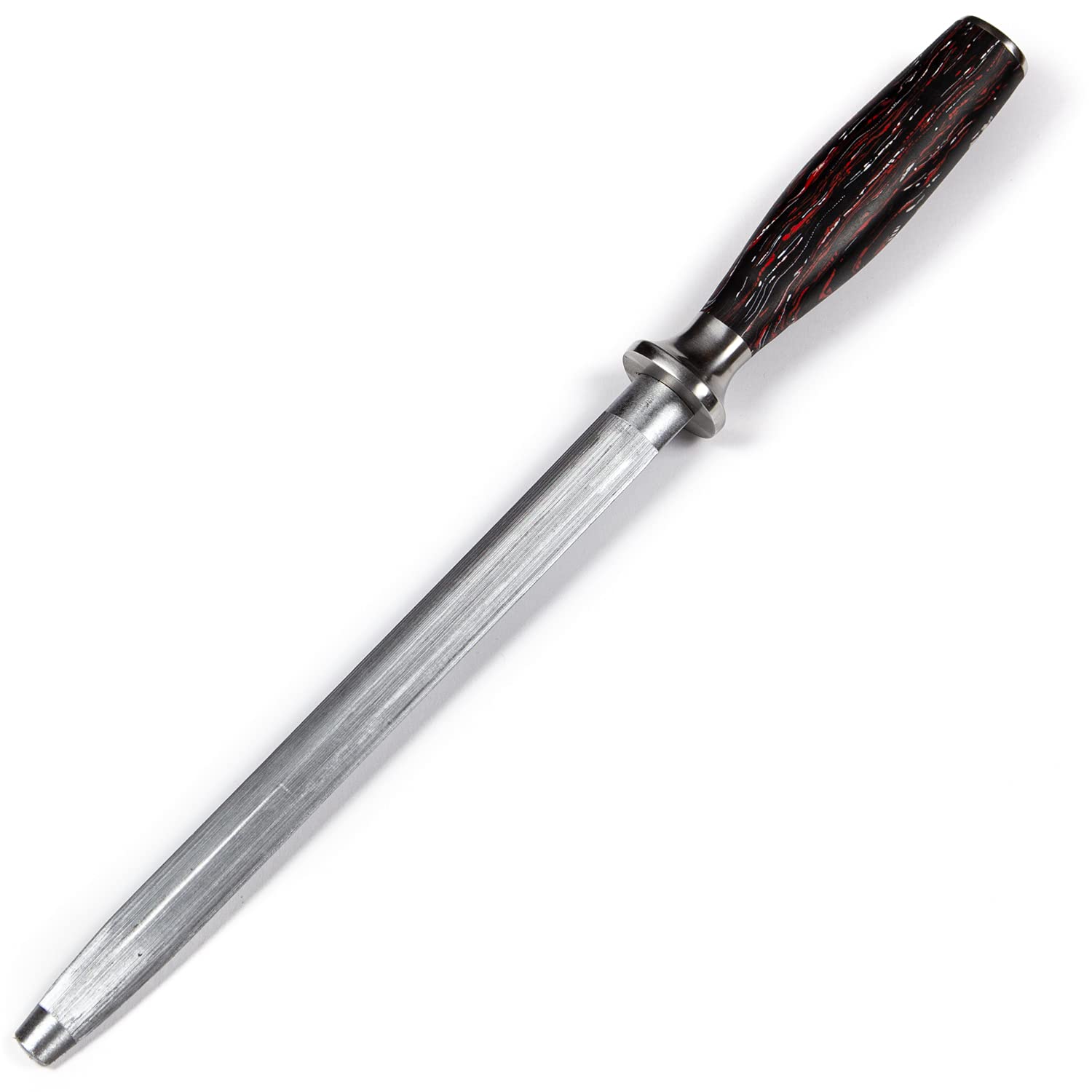 Eagle Professional - Wetzstab 23 cm Klingenlänge - Heftschalen: G10 schwarz-rot-weiß