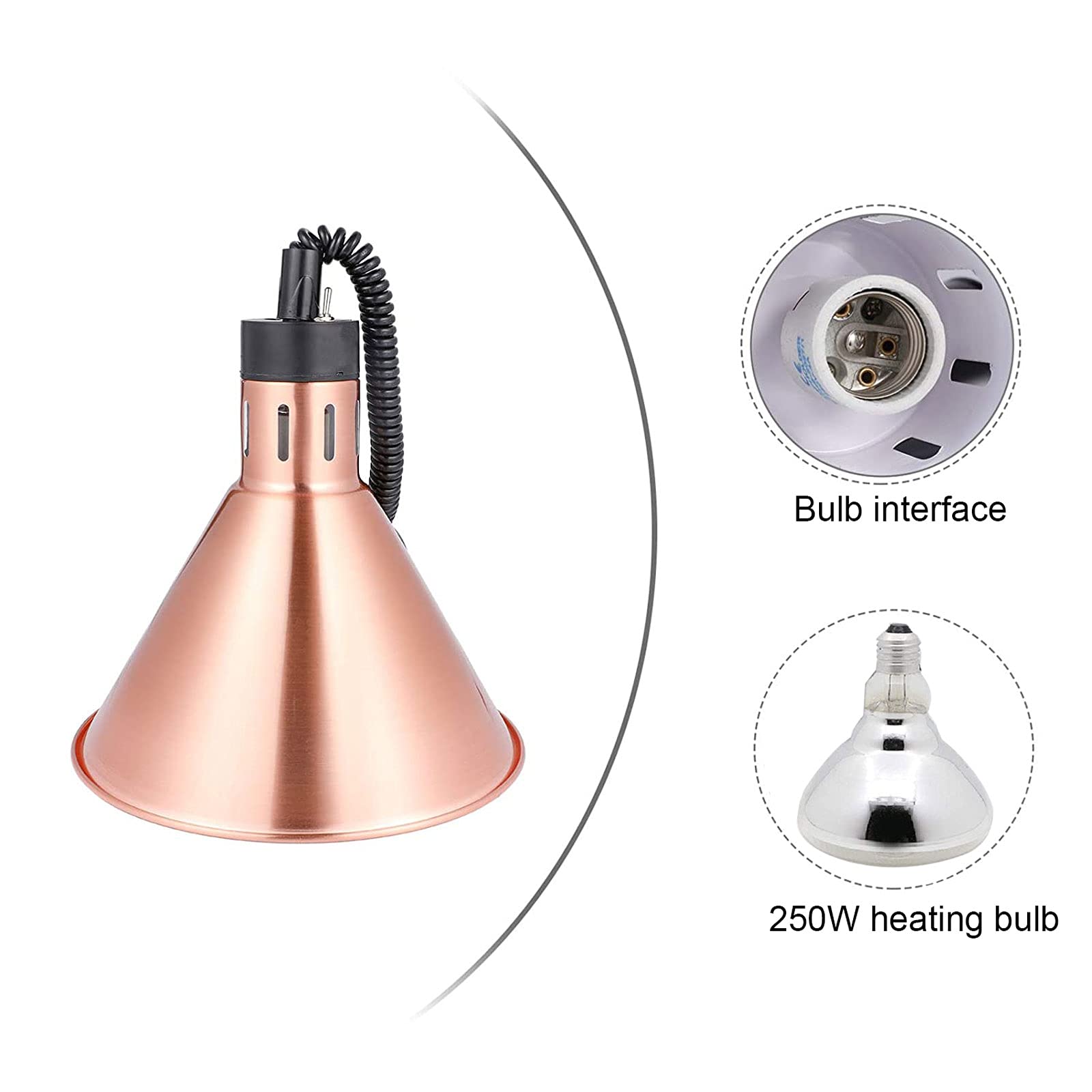 Amazon.co.jp: 業務用食品ヒートランプ、吊り下げ式食品ウォーマー