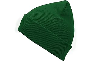 Stylish Dark Green Winter Beanie for Men and Women