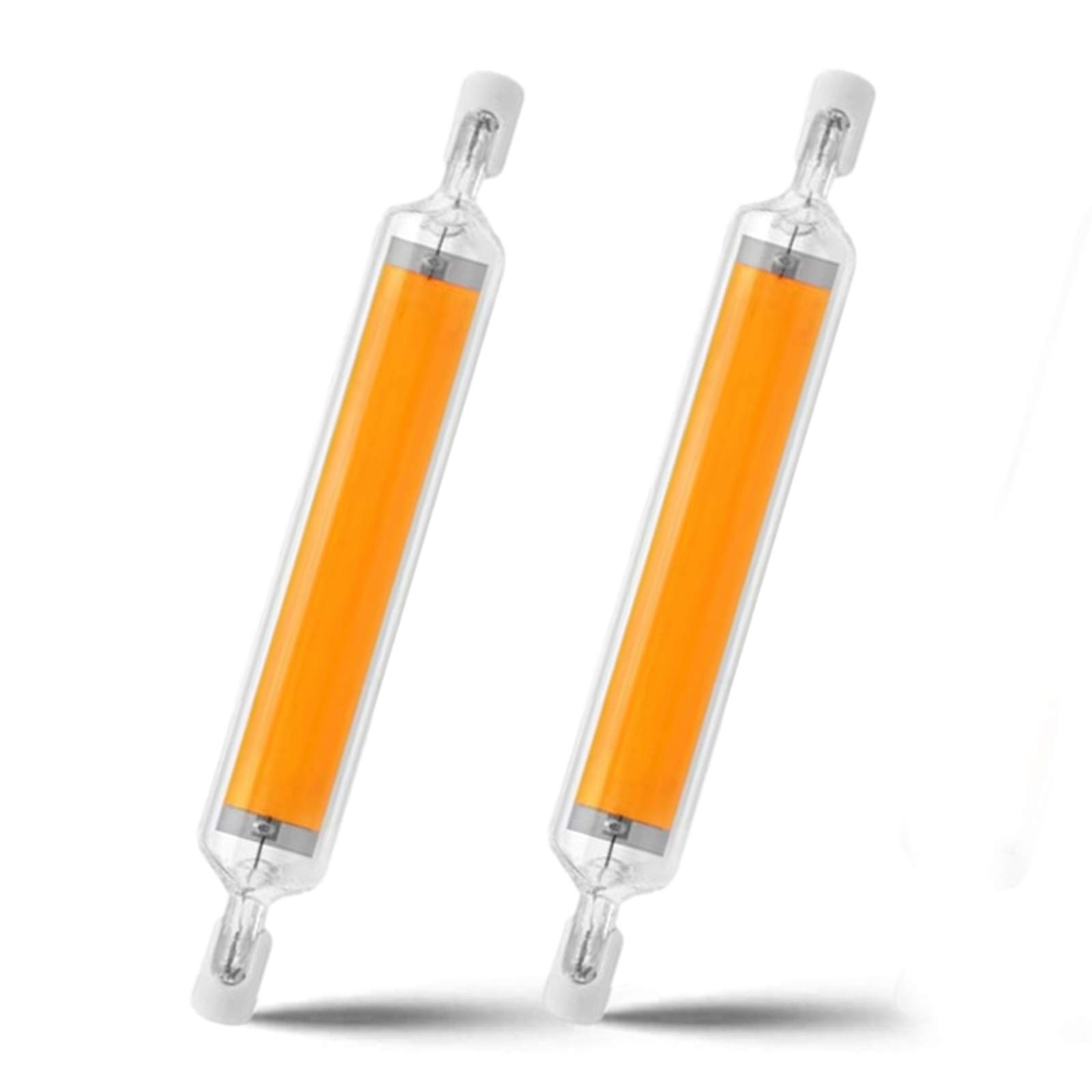 UYBAG Dimmable R7S 118mm LED Bulb 20W J118 Warm White 3000K 360°Beam Angle 2000LM to Replace Halogen Lamps, AC 220-240V Double Ended COB LED R7S 118 Base Floodlight Linear Light