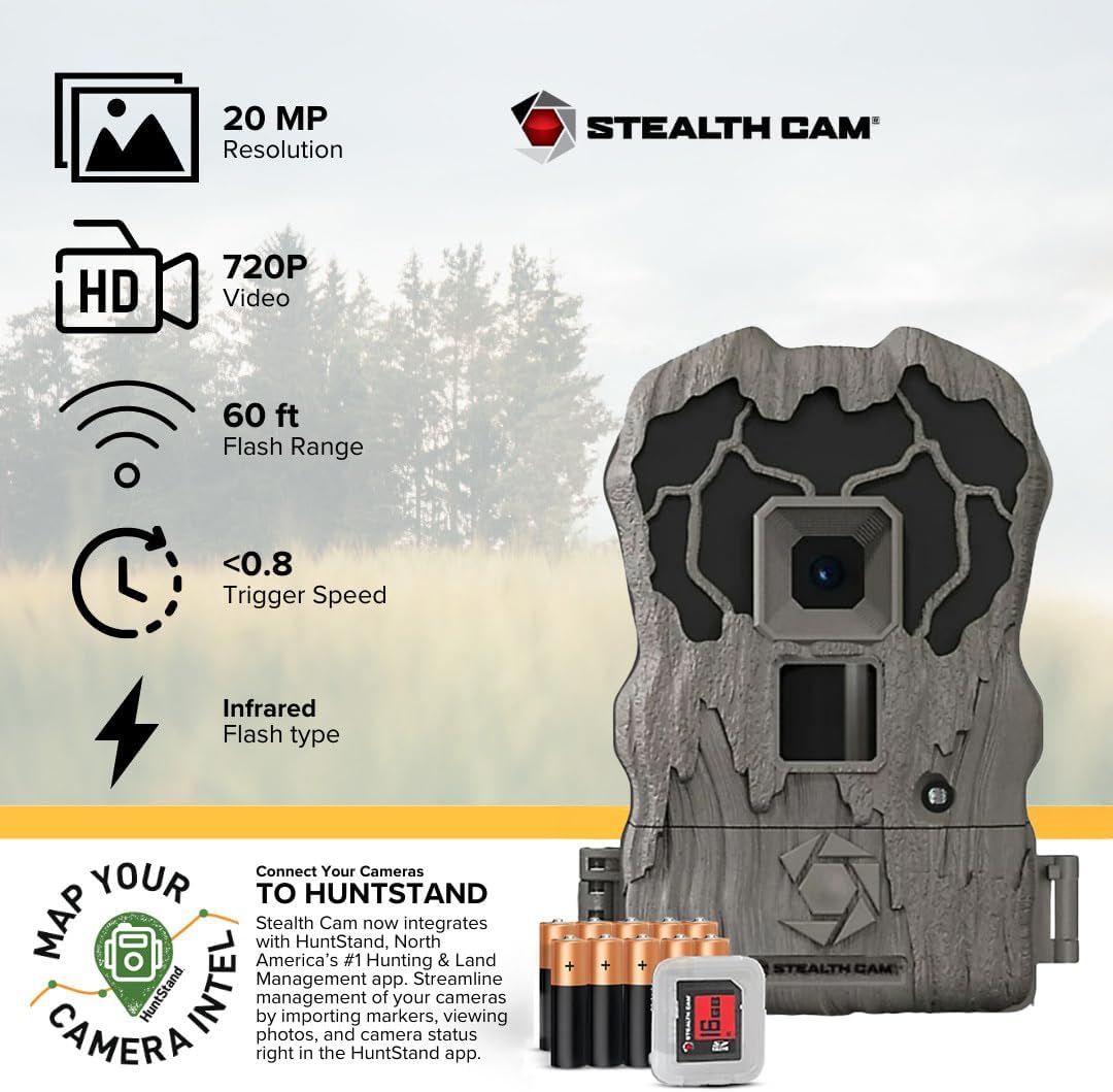 Stealth Cam Browtine 20MP Trail/Game Camera with Botswana Ubuy