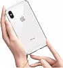 Ehr. iPhone X/XS Compatible Anti-Shock Yellowing Airbag Protected Ultra Slim TPU Transparent Silicone Case (Transparent, iPhone X/XS)