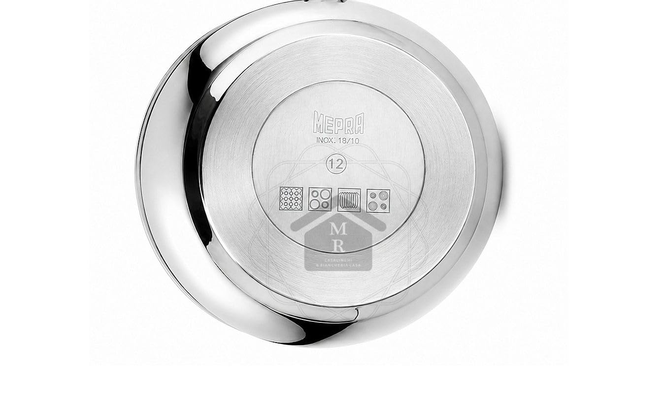 BOLLILATTE 1950 ACCIAIO INOX 18/10 TRIPLO FONDO INDUZIONE (Bollilatte cm. 12)
