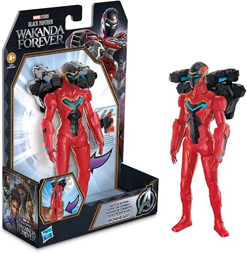 Marvel Studios' Black Panther Wakanda Forever Battle Action Ironheart, figura de acción de 6 pulgadas, juguete para niños a partir de 4 años