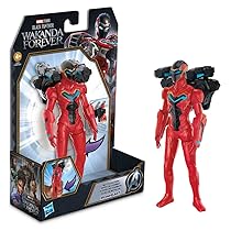 Marvel Hasbro, Black Panther: Wakanda Forever, Ironheart Trasformazione Vibranio, Action Figure da 15 cm, Giocattolo Bambini e Bambine dai 4 Anni in su