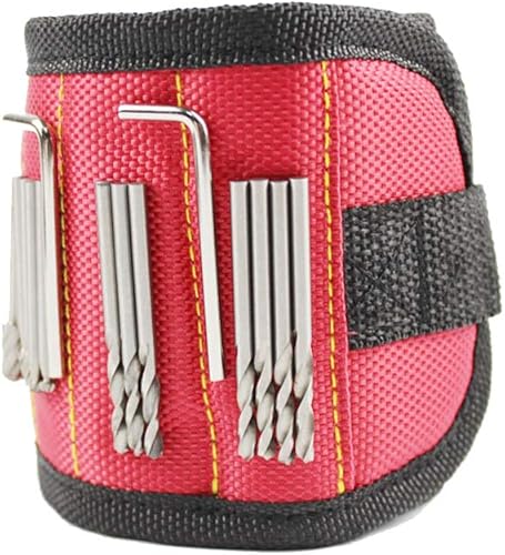 FixtureDisplays® Pulsera súper magnética con 3 potentes imanes, mantiene tornillos, clavos y herramientas a mano mientras trabajas, herramienta