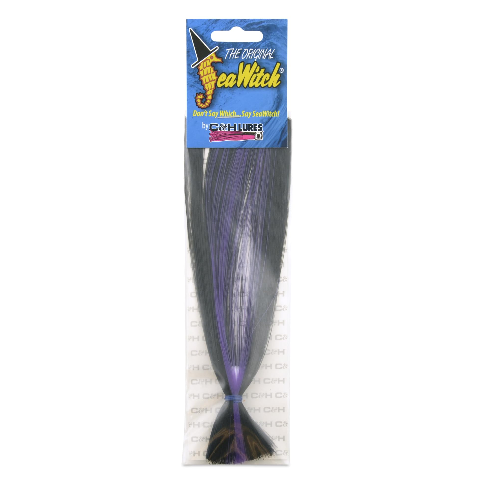 C&H, Sea Witch Lure, Black/Purple Skirt, 1/2 oz / 14.1 g Head