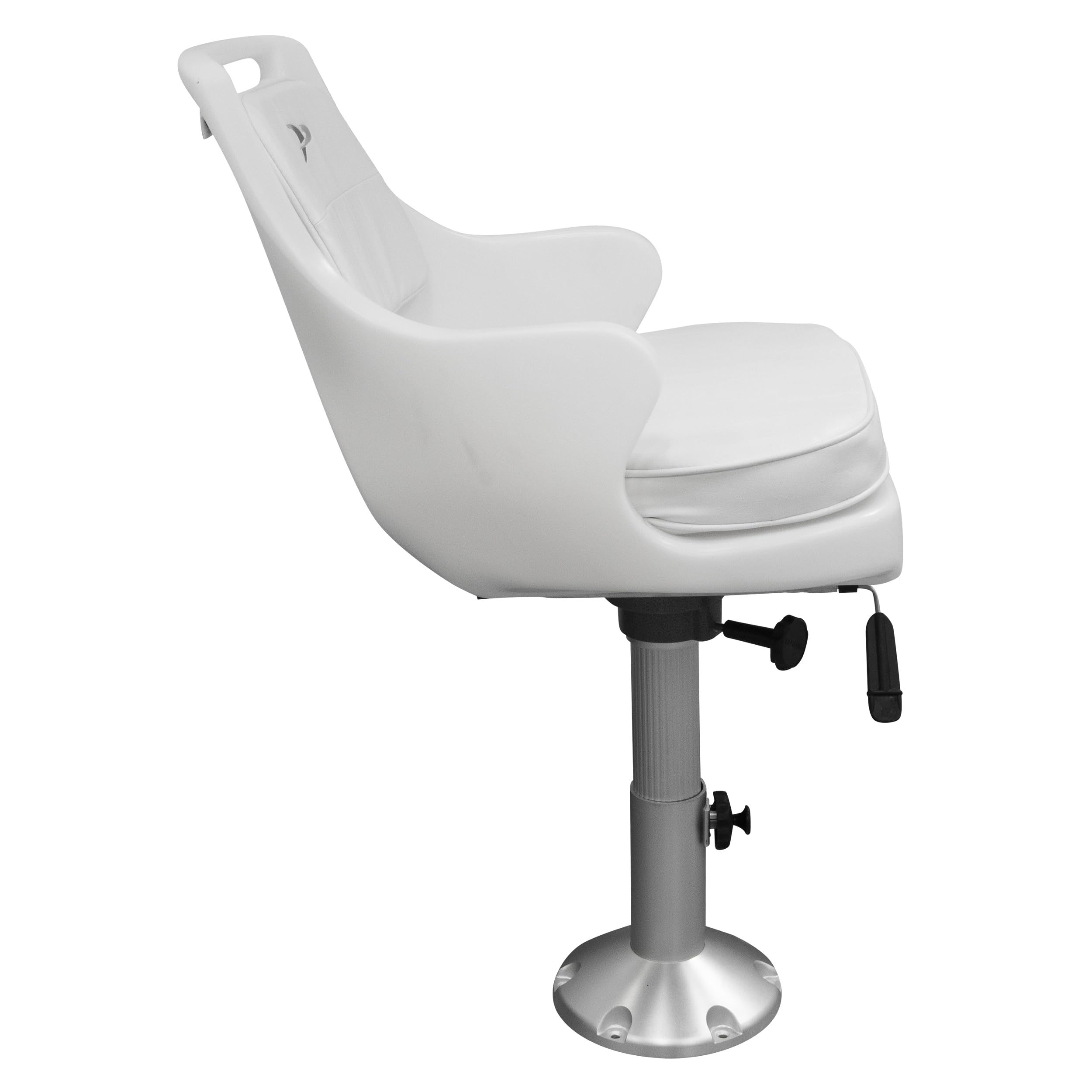Wise Standard Pilot Chair with Adjustable Height Pedestal and Seat Slide Asiento, Artículos Deportivos-Navegación, Blanco, Talla Única