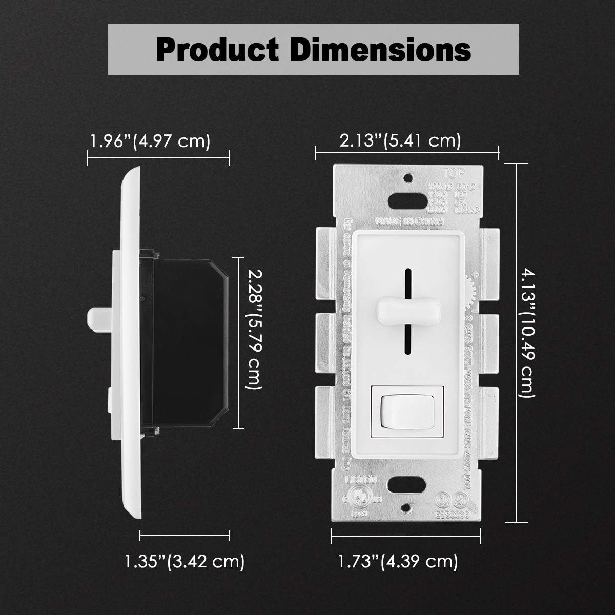 Buy 1 get 1 (10 Pack) CML Dimmer Switch, Single Pole or 3-Way, for Dimmable LED Lights, Halogen/Incandescent/CFL Bulbs, Wallplate Included, UL Listed, White Black Friday - 40% OFF (10 Pack) CML Dimmer Switch, Single Pole or 3-Way, for Dimmable LED Lights, Halogen/Incandescent/CFL Bulbs, Wallplate Included, UL Listed, White