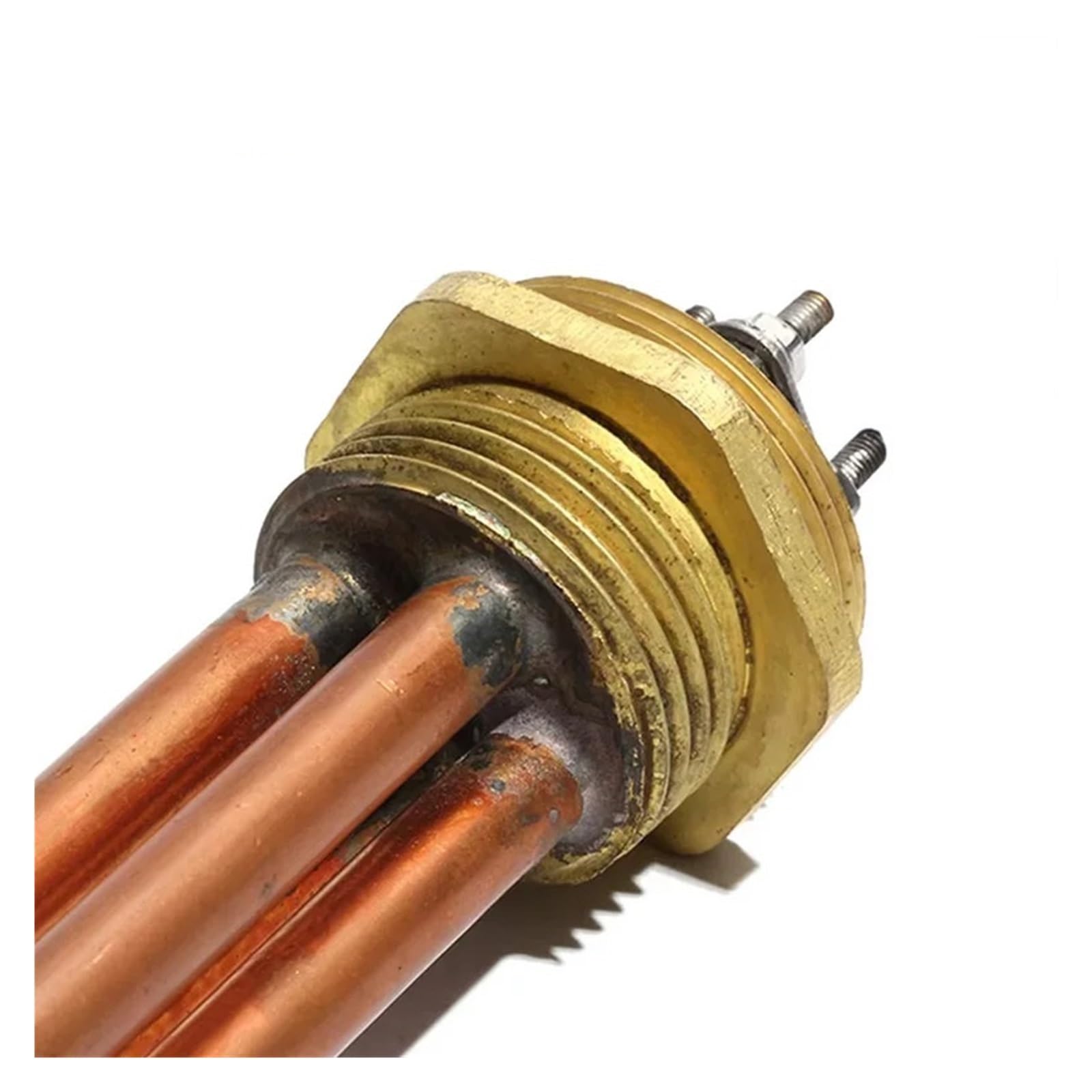 1-calowy / DN25 Podwójny zanurzeniowy podgrzewacz wody U Część 220 V Rura miedziana i gwint Elektryczny element grzejny(12KW 350mm Copper)