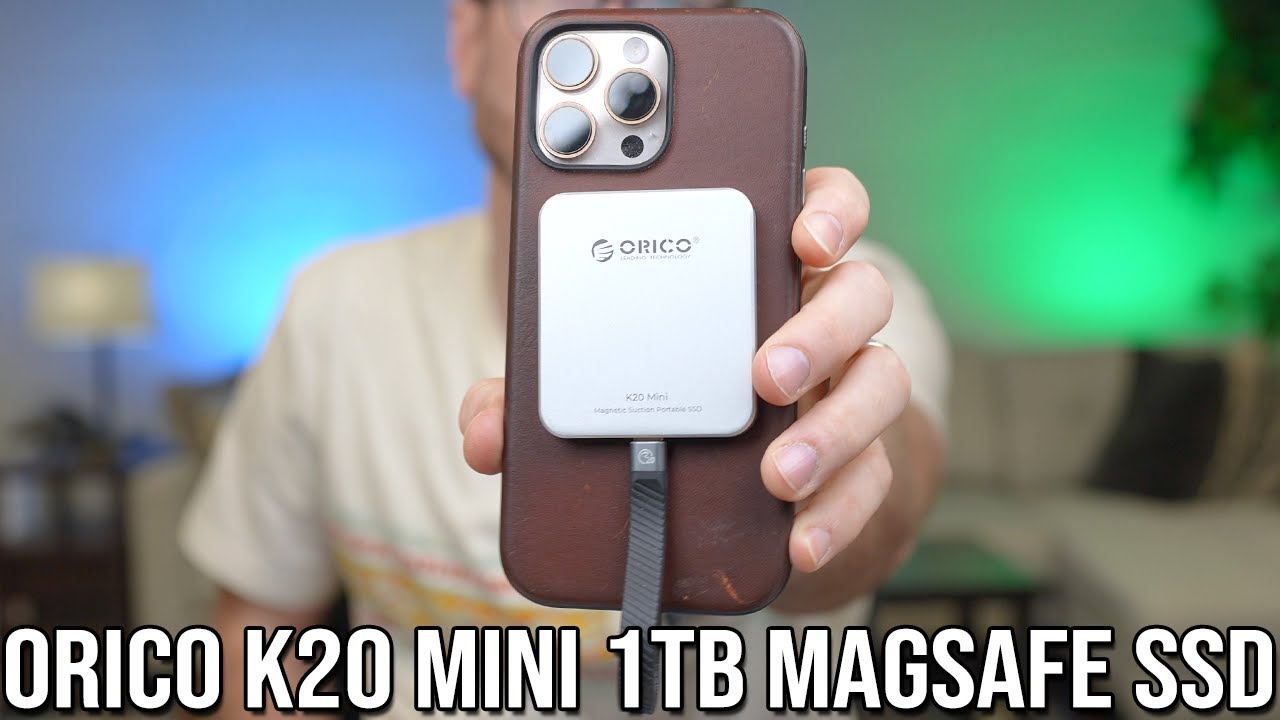 magsafe対応　ORICO K20 Mini 1TB ポータブルSSD Watch Orico K20 Mini Magsafe 1TB USB-C SSD on Amazon Live