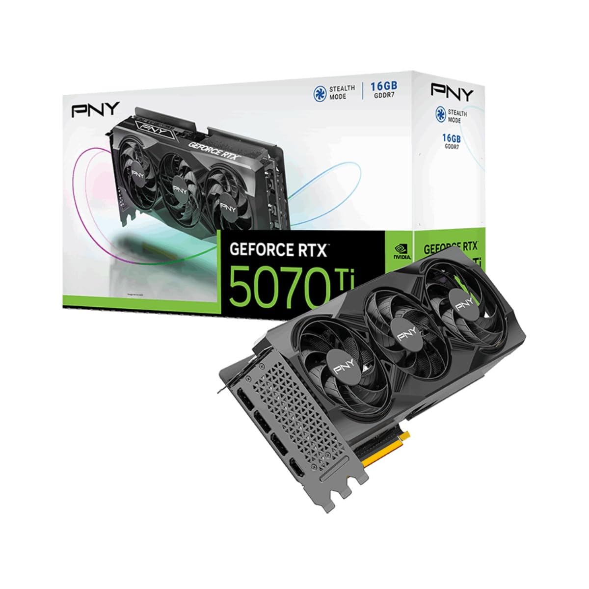 PNY GeForce RTX 5070 Ti 16GB GDDR6X 256-Bit, DLSS 4, Ray Tracing, PCIe 5.0, 4K Ultra Gaming Carte Graphique - VCG5070T16TFXPB1