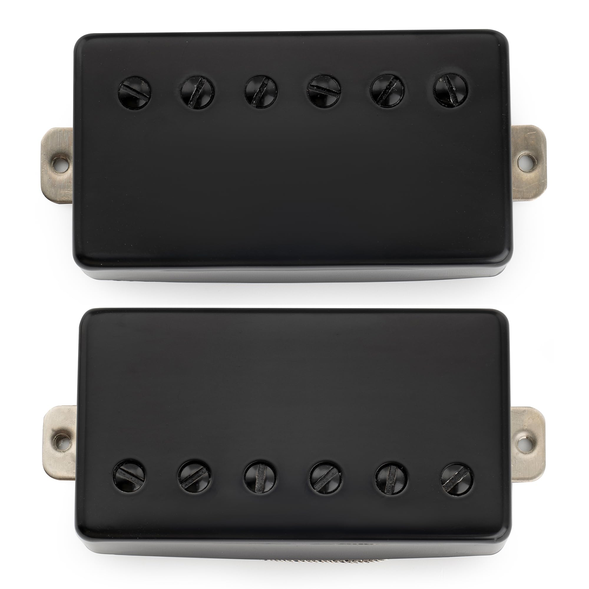Musiclily Pro LP-CBLA Alnico 5 Covered Humbucker Tonabnehmer Set 7,8K/8,8K für LP Style E-Gitarre, Schwarz