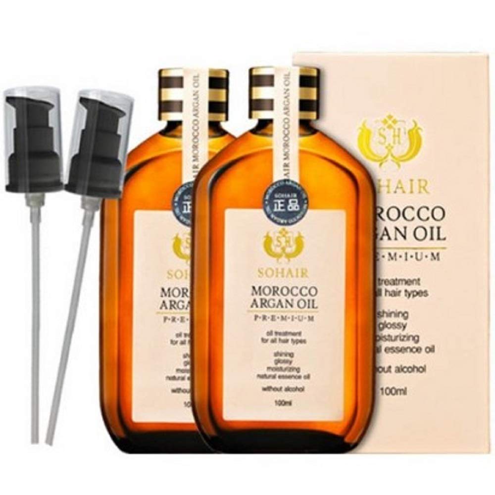 Morocco Argan Oil Hair Essence + Pump 100ml 2 Sets