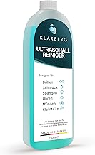 KLARBERG® Ultrasonic Cleaner Concentrate 750 ml, Cleaning Concentrate for Ultrasonic Bath, Citrus Fragrance, Skin-Friendly, Made in Germany, For Glasses, Jewellery, Watches & More, Mixing Ratio (1:50)