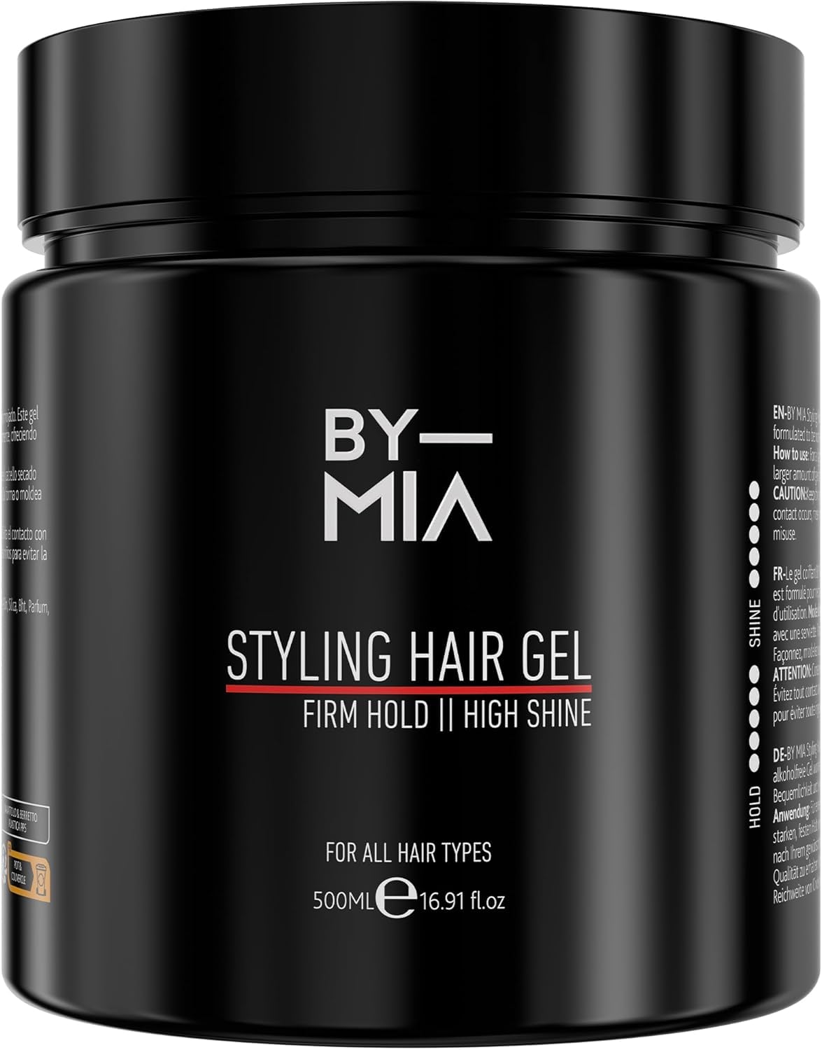 Hair Styling Gel 500 ml | Firm Hold | High Shine | Wet Look Hair Gel Mens Hair Gel Women