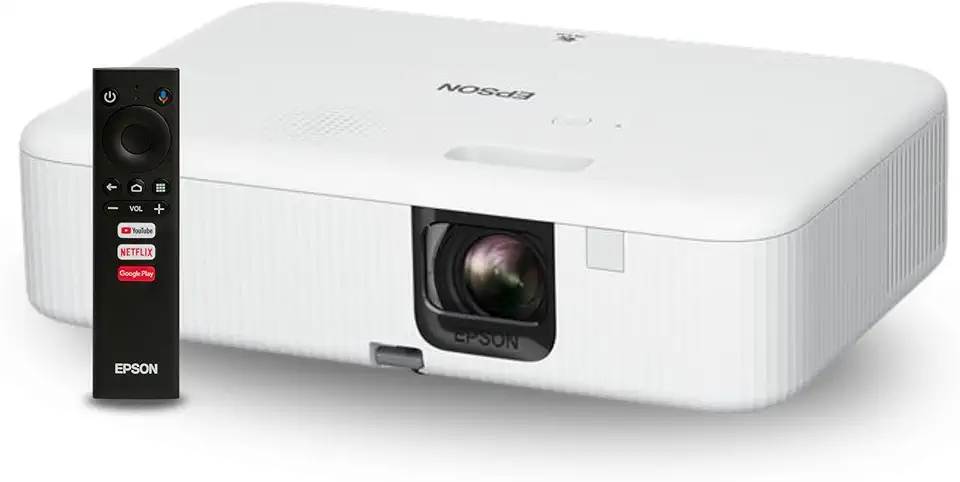 Projetor Smart Epson EpiqVision FH02, FULL HD, 3000 Lumens Streaming, Modelo: V11HA85020, Cor: Branco