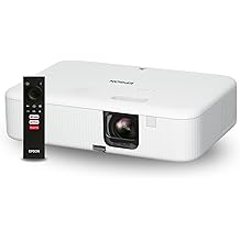 Epson EpiqVision Flex CO-FH02 Full HD 1080p Smart Streaming Portable Projector 3-Chip 3LCD, 3000 Lumen Color/White Brightness, Android TV, Bluetooth, 5W Speaker, Home Entertainment