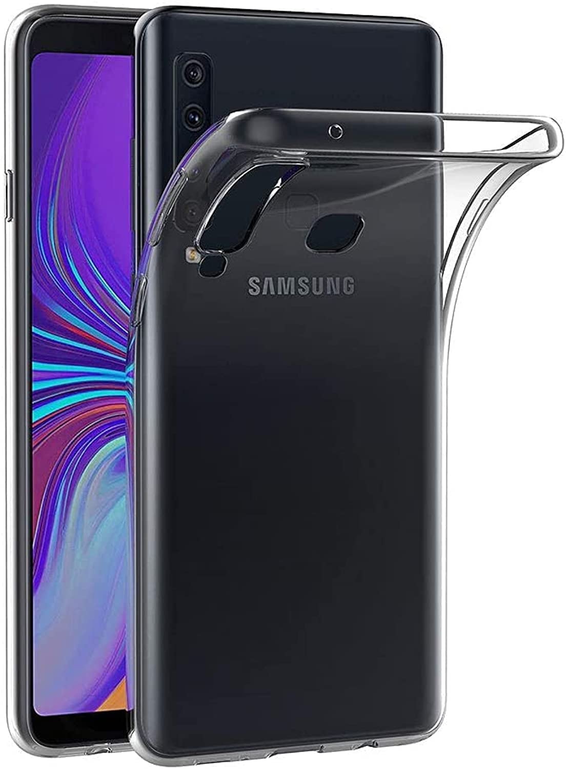 MaiJinCase for Samsung Galaxy A9 (2018) / Galaxy A9 Star Pro/Galaxy A9s (6.3 inch) Soft TPU Rubber Gel Bumper Transparent Back Cover