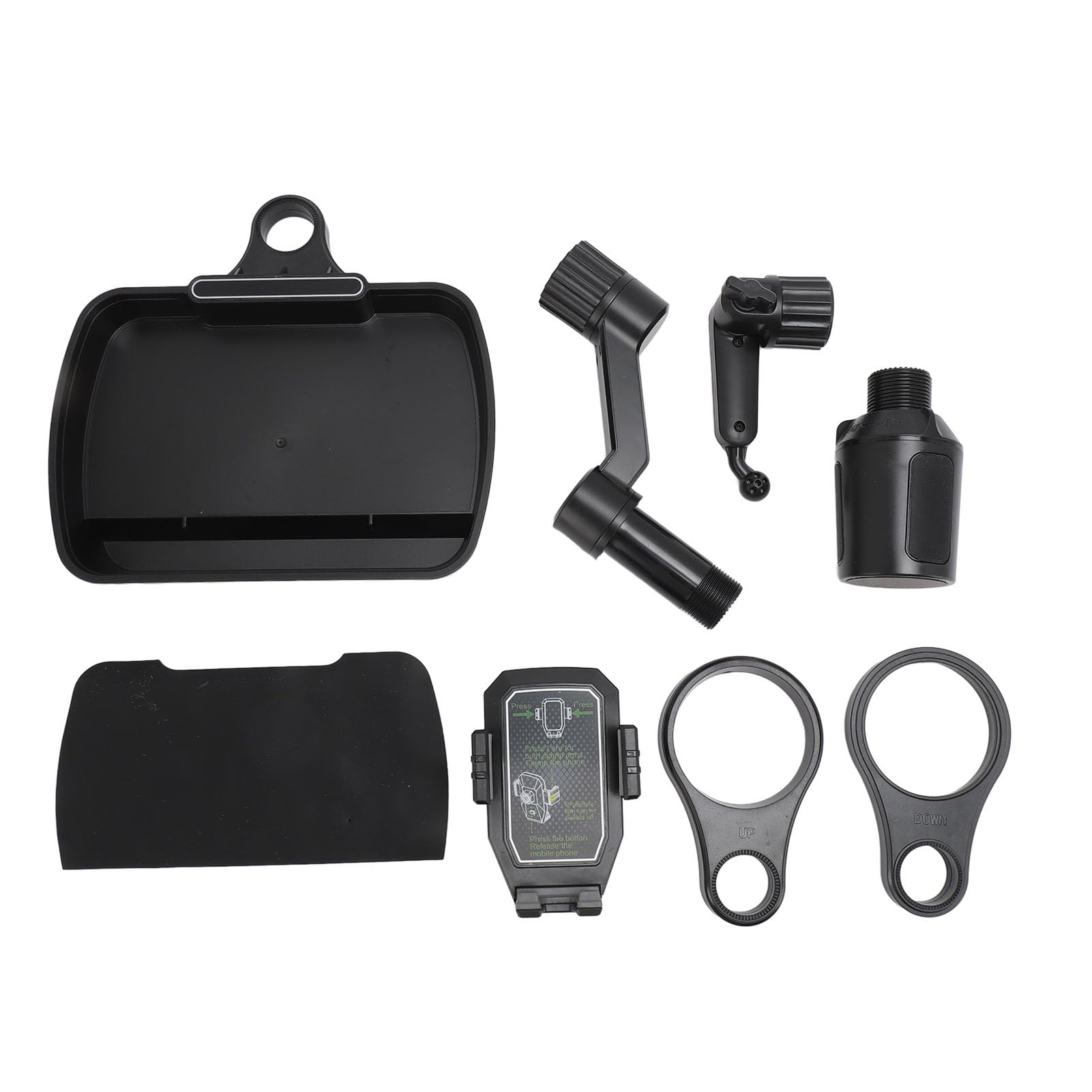 Plateau de Porte-gobelet, Rotation à 360 Degrés avec Porte-gobelet à Double Tasse Plateau pour Les Accessoires de Voyage