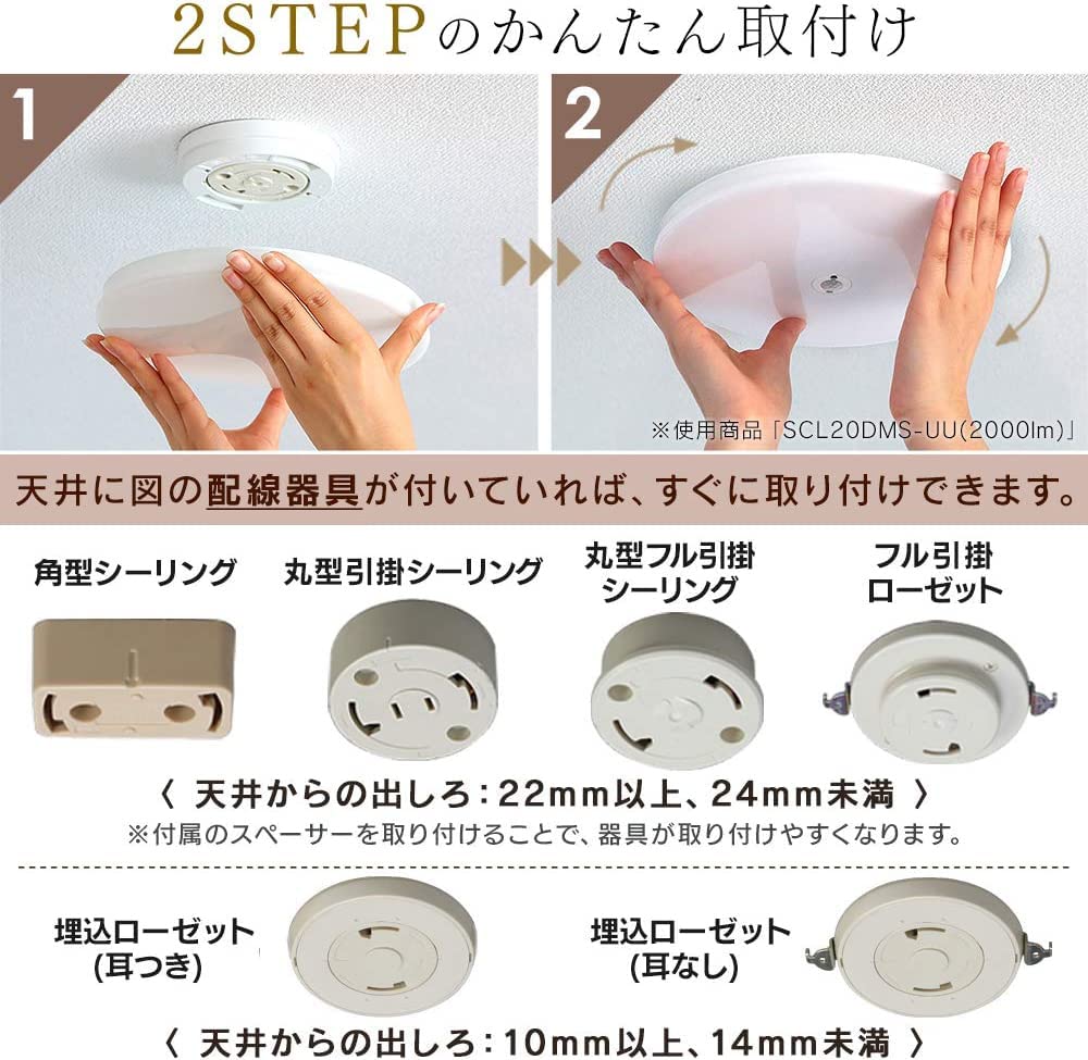 Amazon.co.jp: アイリスオーヤマ 小型シーリングライト 薄形 1200lm 人