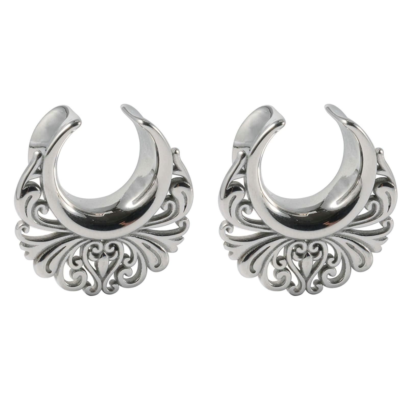 Daesar Ohr Plug Edelstahl, Tunnel 8-16MM Filigran Ohrringe Piercing Ohr Expander Set