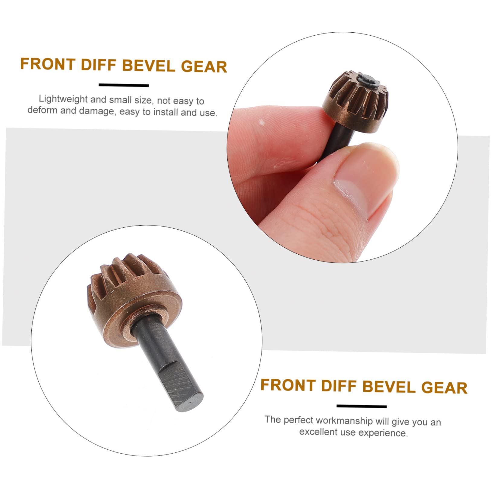 CIYODO DIY Gear Part Sturdy Metal Bevel Gear for Differential Part Wide Applications