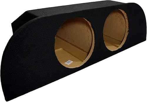 Miniatura 3 de American Sound Connection NT2X10-350Z-STRUTBOX compatible con Nissan 350Z Coupé 2003-2008 Caja doble de 10 pulgadas con soporte de amplificador y