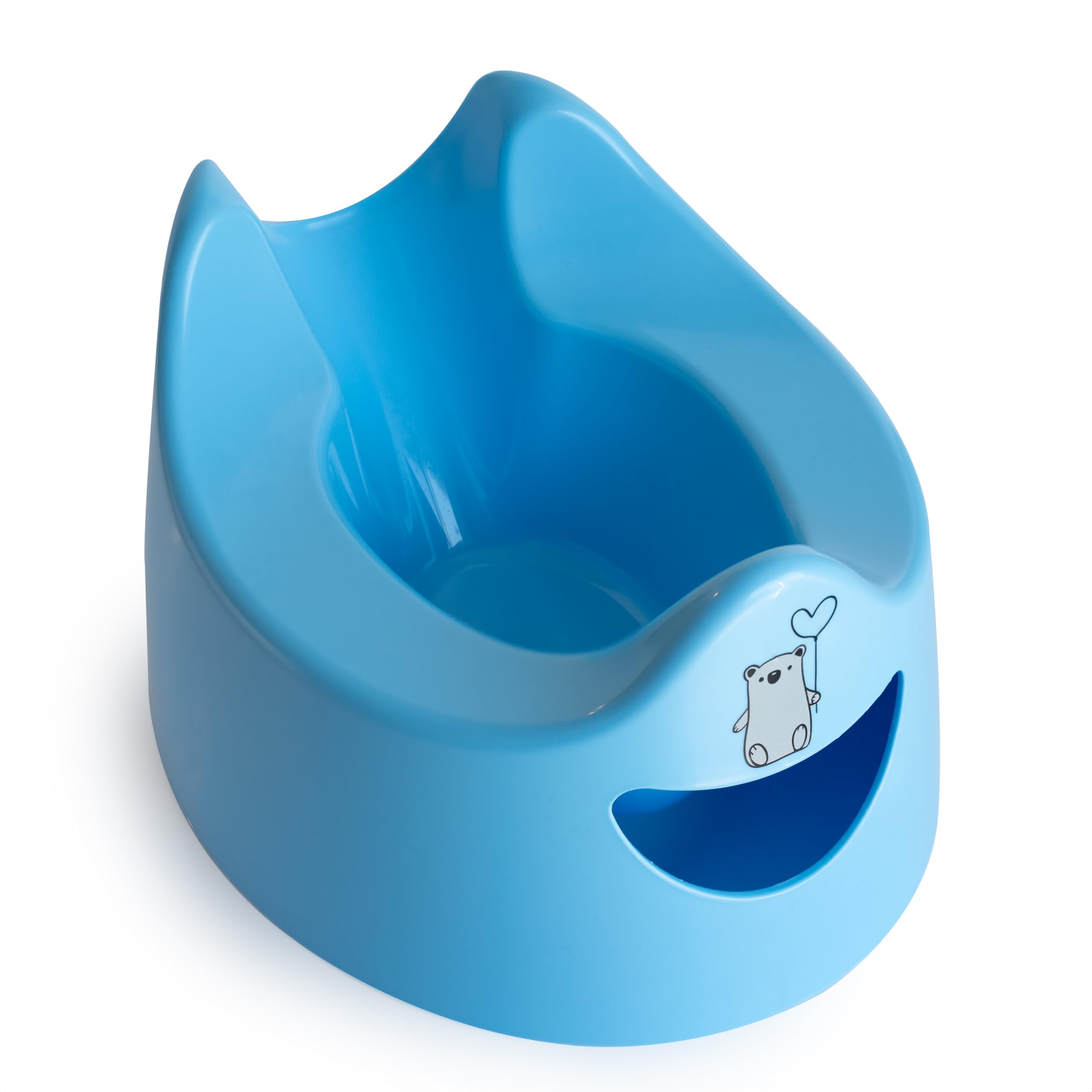 Toddler Essentials Easy Pour Potty - Dark Blue | Portable Potty Training Toilet Seat for Toddlers | Hygienic, Easy to Clean, and Travel-Friendly (Previously known as Pourty)
