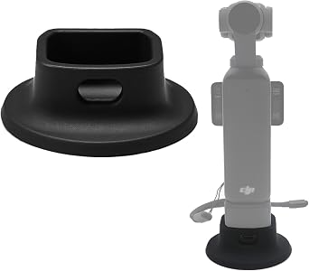 Silicone Non-Slip Desktop Stand for DJI Osmo Pocket 3, Lightweight and Compact, Portable OSMO Pocket 3 Accessory Black