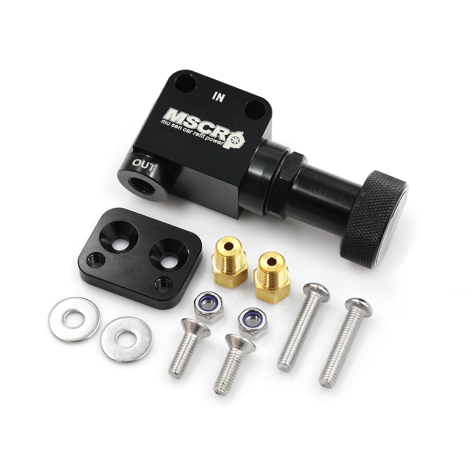 260-8419 Adjustable aluminum Knob Proportioning Valve Kit with bracket