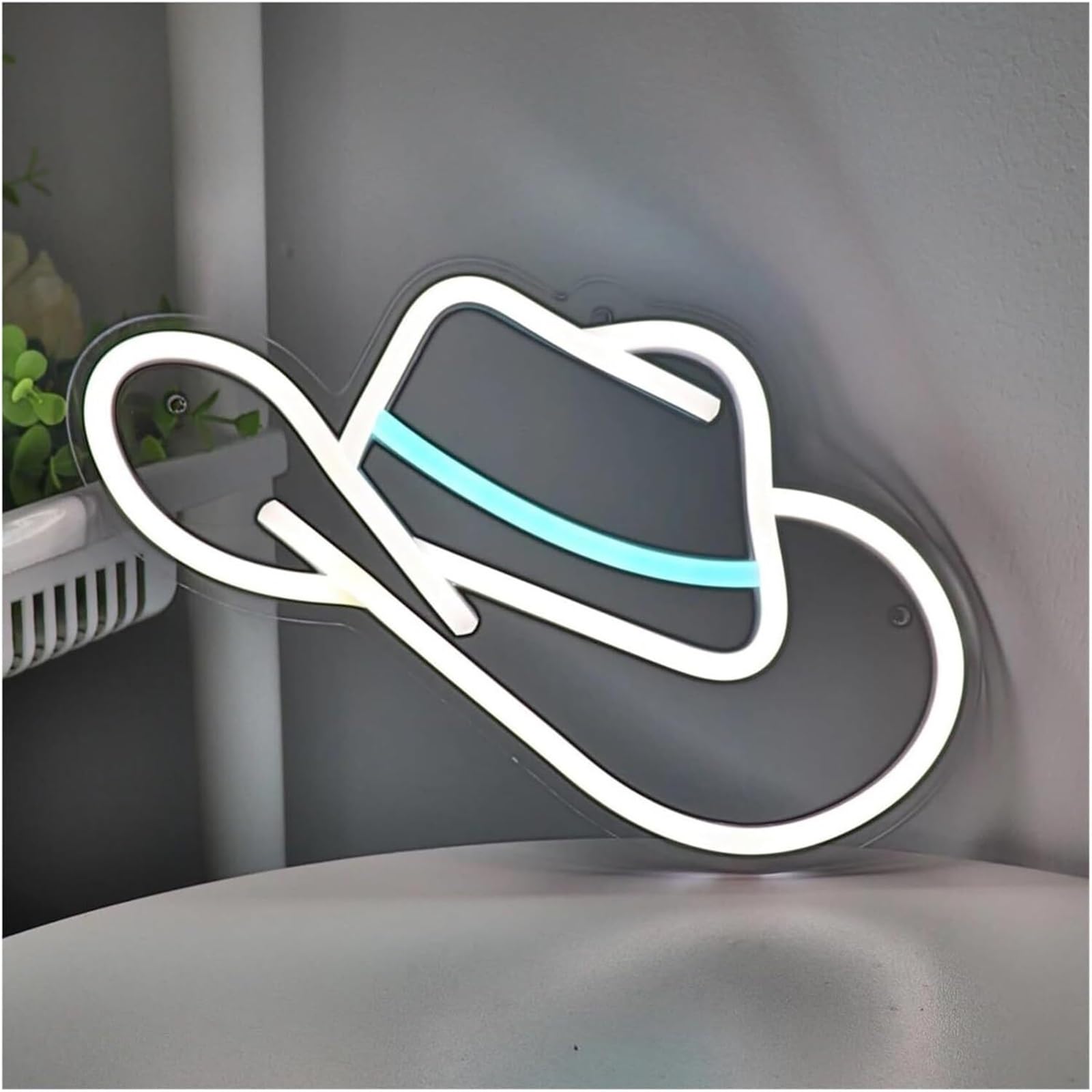 Luci al neon Per lampada al neon Cappello da cowboy per insegna per dimmerabile alimentato