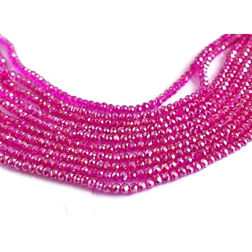 Rainbow Tyre Faceted Crystal Beads 6 mm