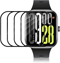 ELYCO Schutzfolie Kompatibel mit Xiaomi Redmi Watch 5 Displayschutz [Volle Abdeckung][Nicht-Glas], 4 Stück Blasenfrei Flexibel TPU 3D Displayschutzfolie, Anti-Kratzen HD Wasserdicht Schutz Folie