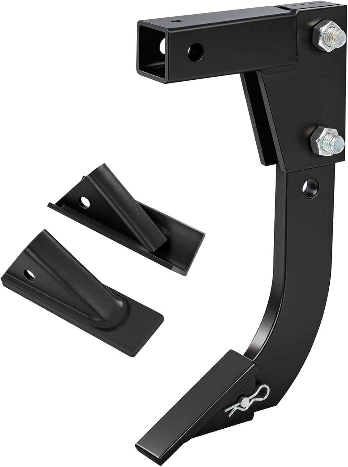 DUMOS Hitch Mounted Trencher Fits 3 Point Hitch, Heavy Duty Subsoiler, Hitch Mounted Ripper for Tractor Lawn Mower ATV UTV, Thicken Trench Digger with 2pcs Replaceable Teeth