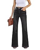 Womens Flare Jeans High Waisted Wide Leg Baggy Jean for Women Stretch Denim Pants