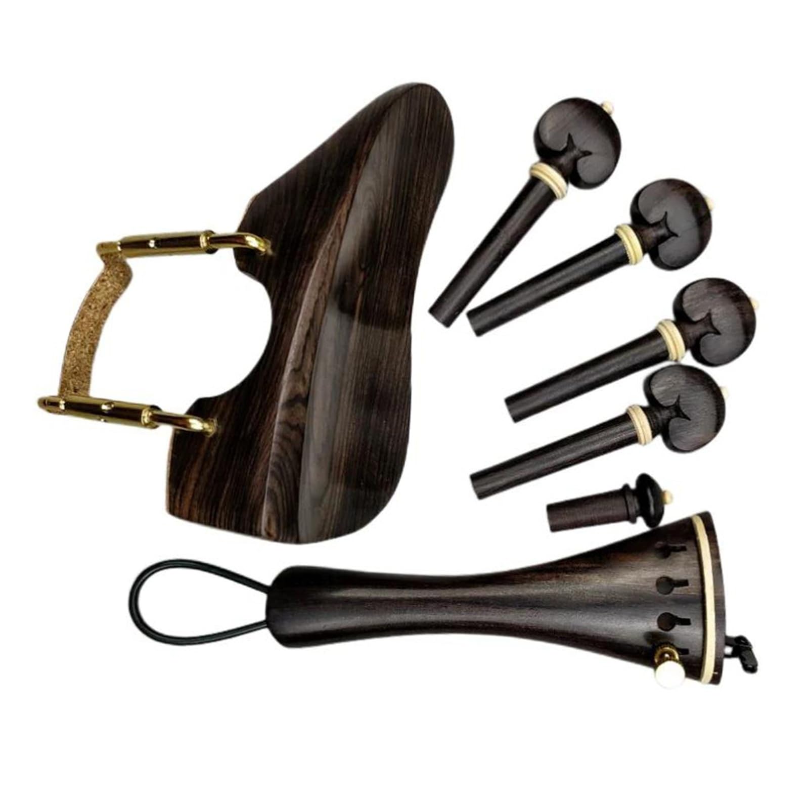 Accessori per violino 1 set di accessori per violino misura 4/4 inclusi mentoniera e cordiera