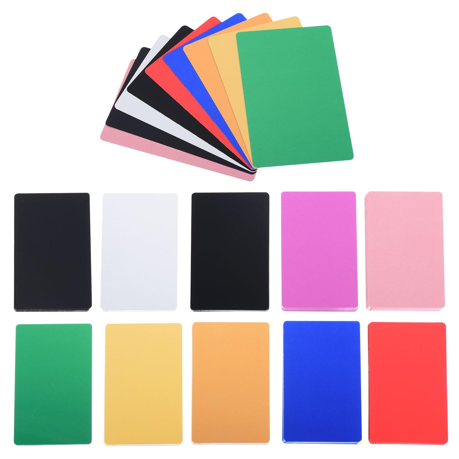 PATIKIL 500 Pack Metal Business Cards Blank