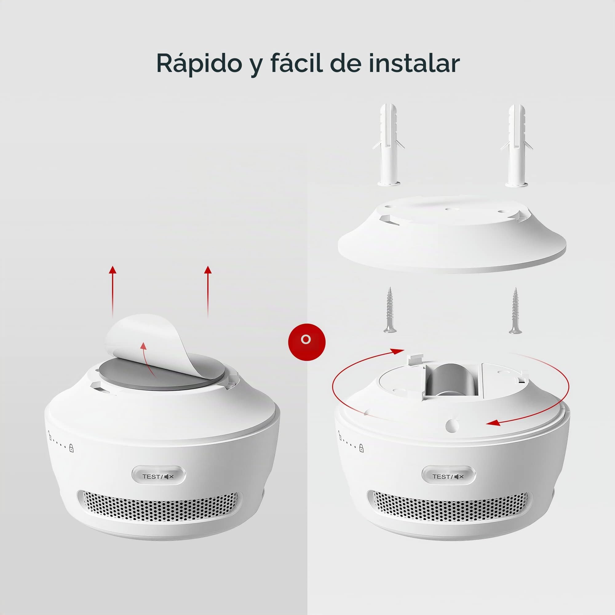 X-Sense Mini Alarma y Detector de Humo Inalámbricos, Detector de Humo Inalámbrico e Interconectado con Baterías Reemplazables, Se Conforma al Estándar EN 14604, XS01-WR, 3 Piezas