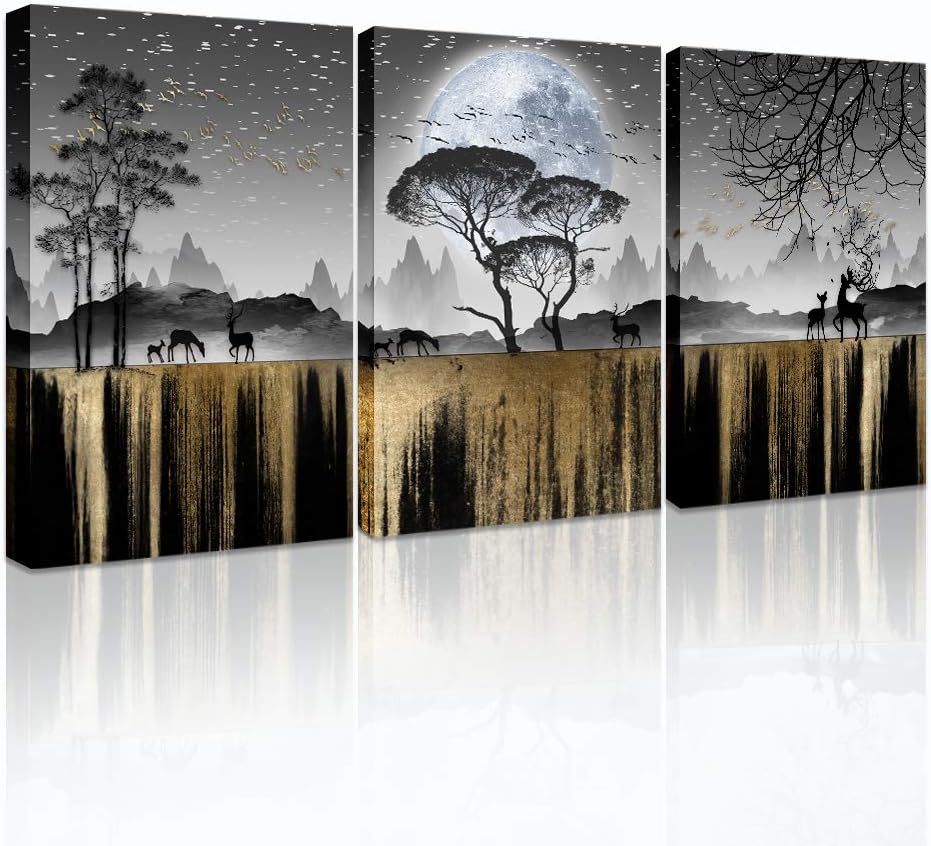 Wall Art For Living Room family wall decor for bedroom black and white wall pictures tree Canvas art Print for bathroom wall Painting artwork For office kitchen Home decor inspiration wall decoration